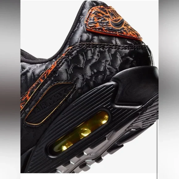 Nike Air Max 90 Volcanos “Black & Magma Orange” - Picture 3 of 9